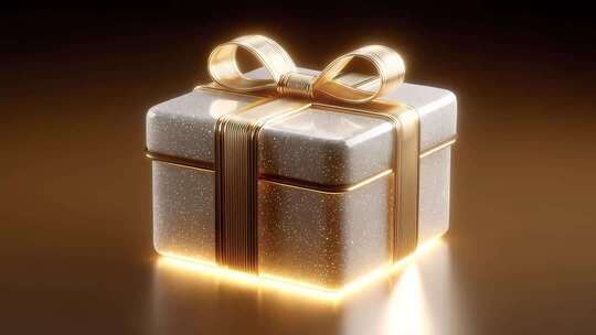 金色礼品盒闪耀夺目