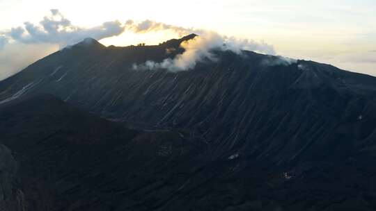 火山爆发岩浆自然灾害视频合集