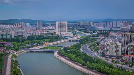 内蒙古赤峰市城市延时