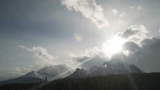 山景 云彩 延时摄影