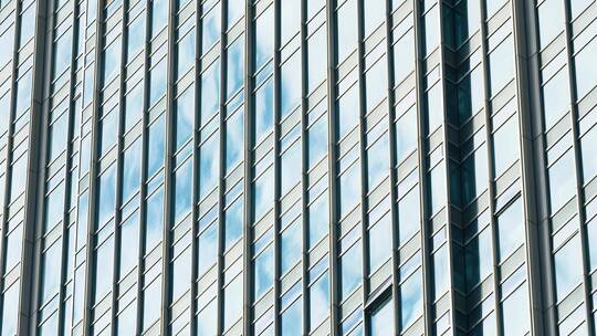 城市建筑玻璃幕墙玻璃窗延时素材视频素材模板下载