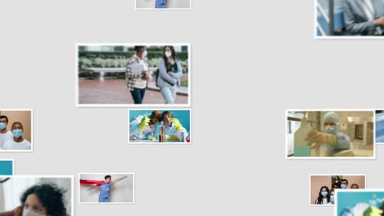 清新简洁3款效果照片墙AE展示模板AE视频素材教程下载