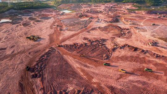 义乌赤岸欣旺达新能源项目破土动工工地延时