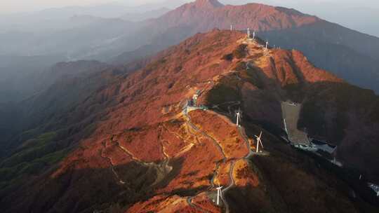 湖北九宫山航拍