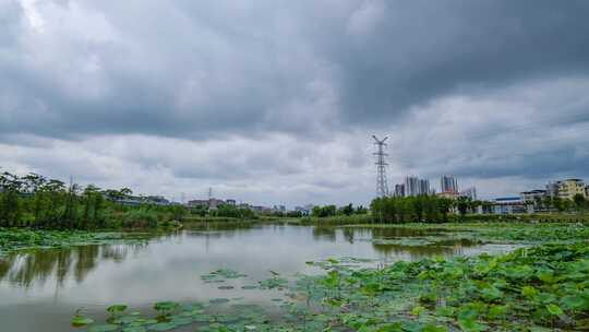 乌云满天 云卷云舒 风起云涌 延时视频素材模板下载