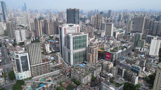 广州越秀区城市建筑视频素材模板下载