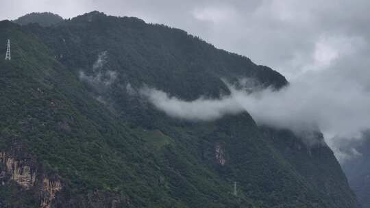 怒江峡谷高黎贡山航拍