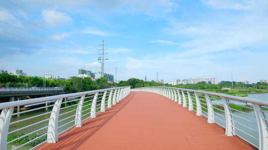 公园小路 栈道 人行天桥 小桥