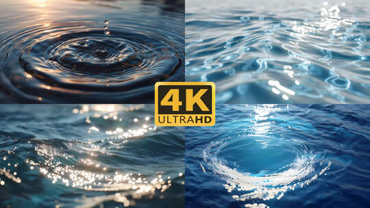 4K水流液体流体溪流溪水1