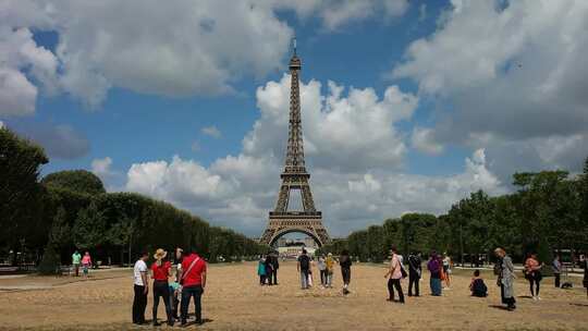巴黎 法国 埃菲尔铁塔 巴黎视频素材模板下载
