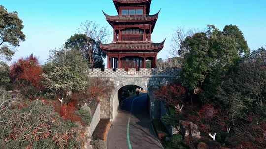 湖南岳阳洞庭湖小镇旅游景区