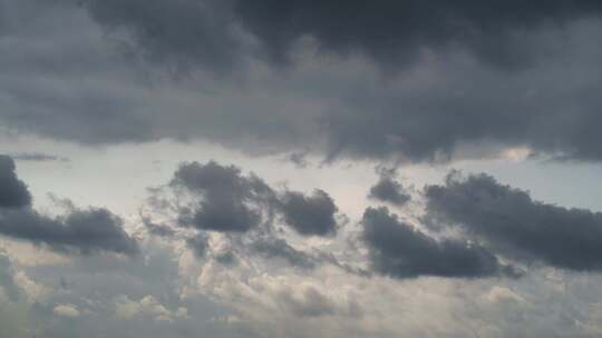 多云天气雨后天空阴天乌云延时云层天气变化