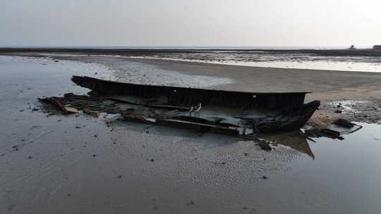 海南临高角海岸沙滩航拍