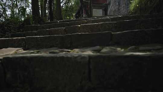 【正版素材】台阶石阶楼梯步道古道视频素材模板下载