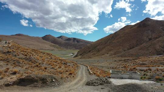 航拍中国 航拍青藏高原 西藏高原 湿地