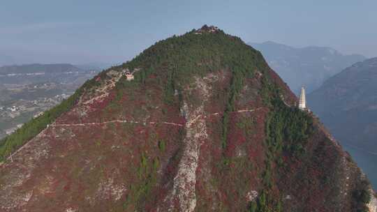 长江三峡巫峡红叶