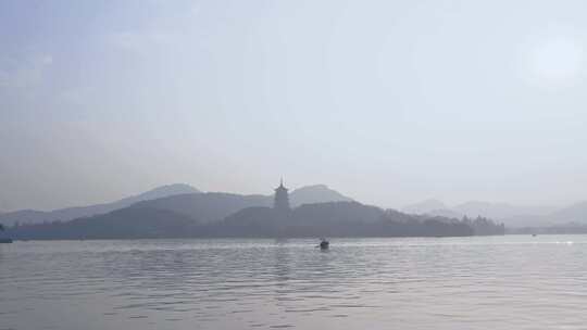 水墨西湖风景