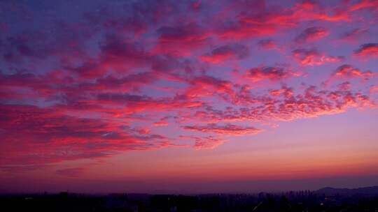 晚霞延时 夕阳延时