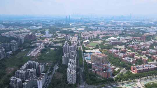 广州大学城航拍