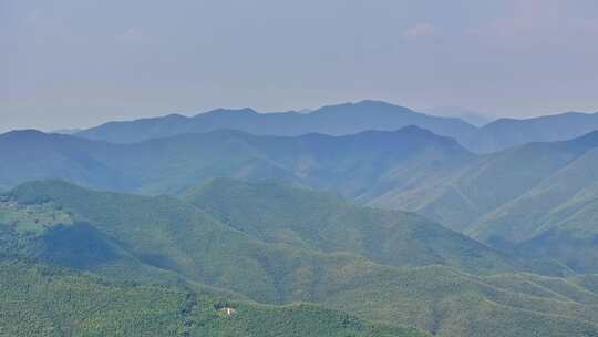 航拍群山青山万重山千里江山树林