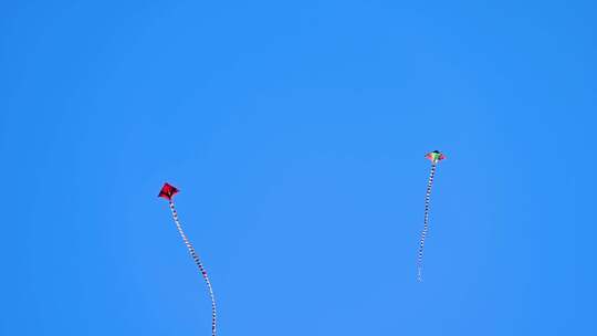 蓝天下飞翔的风筝