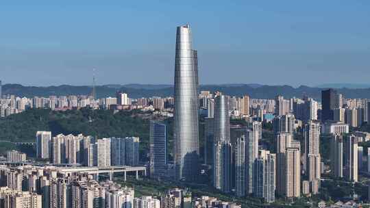 重庆陆海国际中心大景航拍