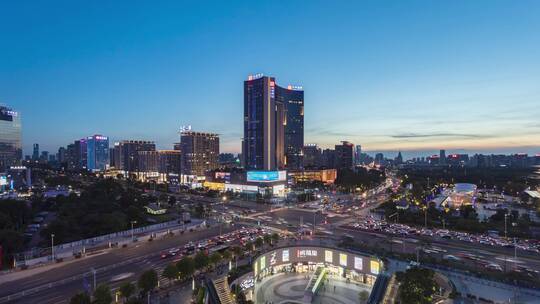 东莞鸿福路海德广场日转夜美景