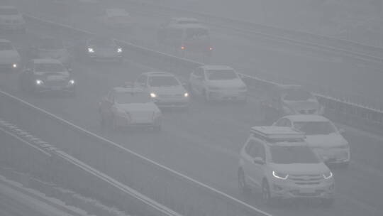 冬天雪景 下雪空镜