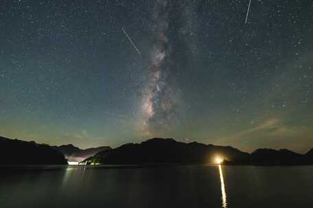 政和洞宫山水库星空延时摄影