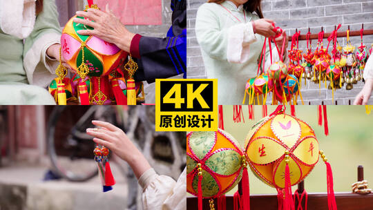 老少共制传统灯笼素材高清在线视频素材下载