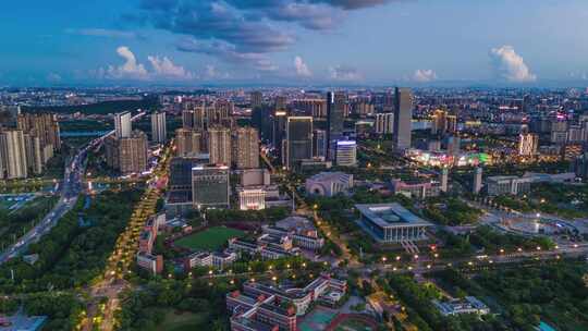 佛山顺德夜景延时