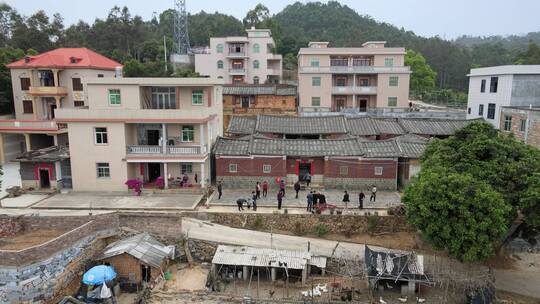 航拍 福建 泉州 闽南 南安 古厝 风光