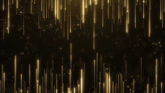 上下金色光线粒子星光闪烁动态背景视频素材模板下载