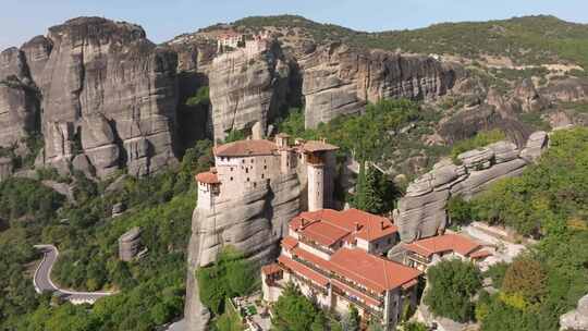 Meteora，修道院，卡拉巴卡，希腊