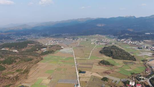 大气春耕农田农业种植航拍