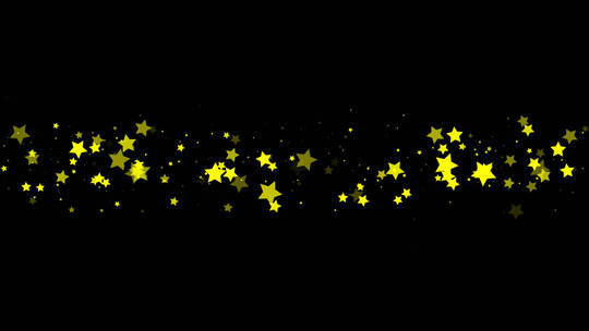 五角星星星闪烁特效视频带通道