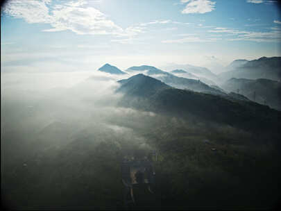 山间建筑延时