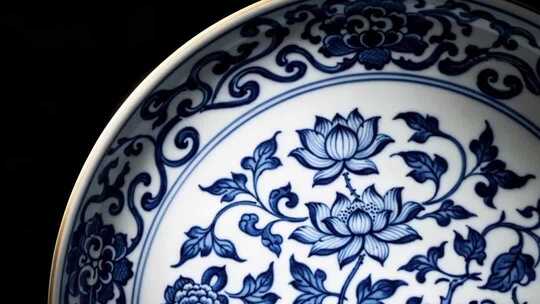 中国风陶瓷瓷器青花瓷传统工艺展示