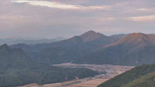 4K大气航拍东北辽宁本溪大石湖风景区