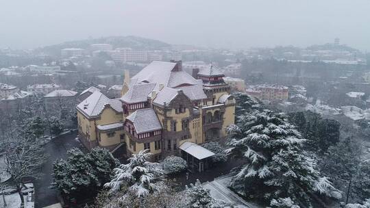 青岛雪景青岛冬天