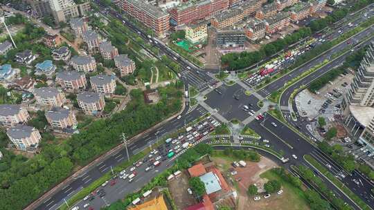 义乌江东城市风景航拍