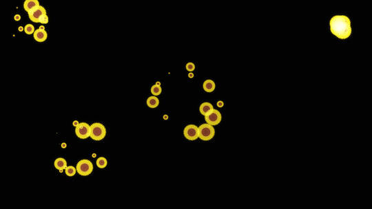向日葵背景小装饰视频