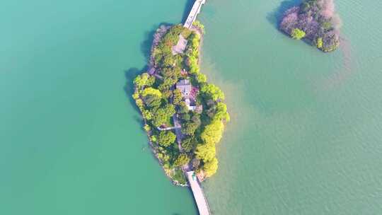 江苏省无锡太湖鼋头渚风景区航拍风景区国家