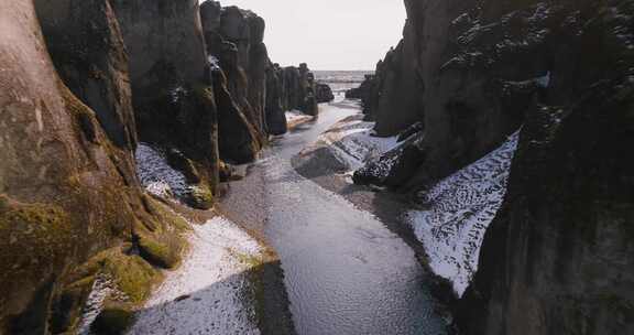 冰岛，山脉，河流，雪