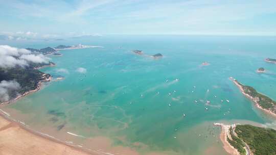 福建宁德霞浦大京沙滩风景航拍