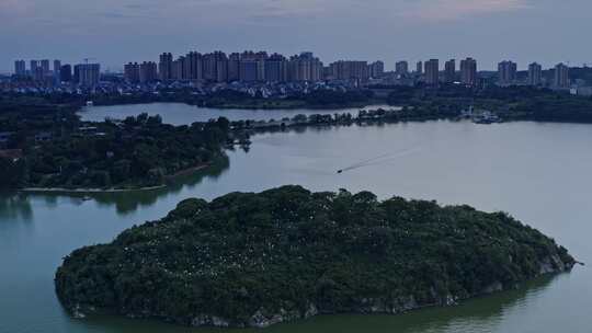 湖南岳阳洞庭湖小镇旅游景区