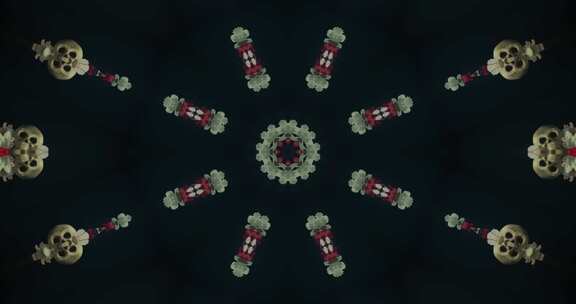 A0157 4K酷炫抽象大片万花筒背景