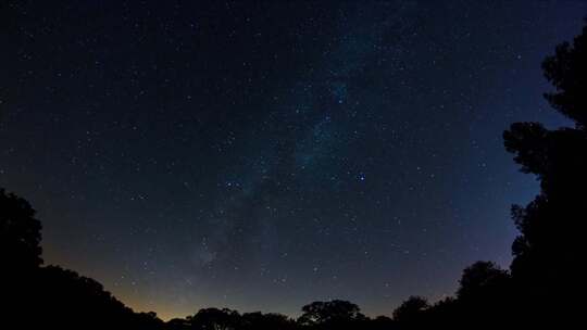 星空银河夜晚天文自然美景夜晚繁星