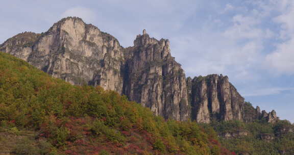 太行山山峰山坡红叶02【10bit延时】