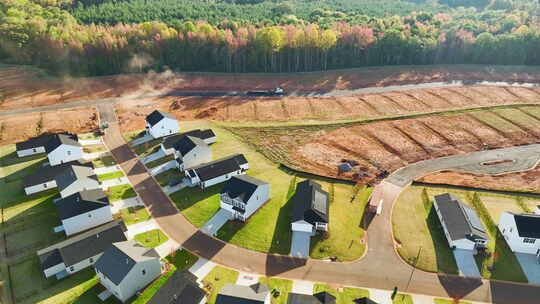 南卡罗来纳州住宅区的房屋建设美国梦家园作